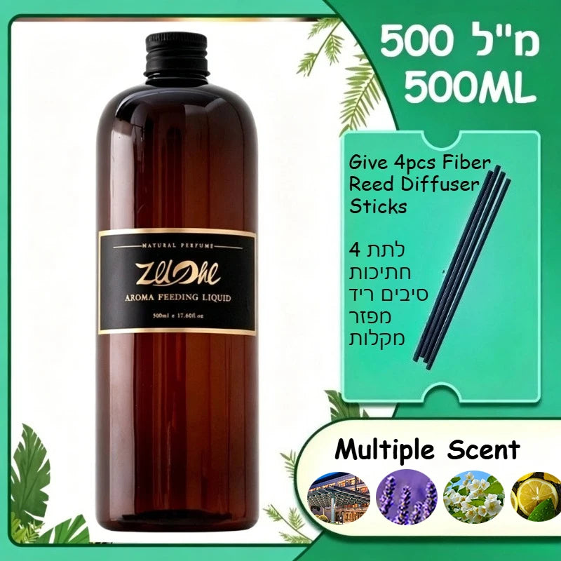500ML Pure Plant Essential Oil Lavender and Hotel Scent Healton Shangri-La for Reed Diffuser Humidifier,Give 4Pc Diffuser Sticks