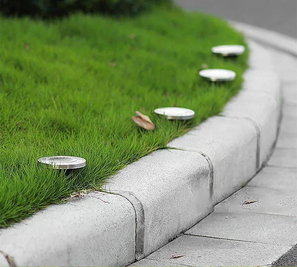 8pcs 8/20LED Solar Thermal Lights Garden Decor Ground Plug-in  Waterproof Street Solar Charging Underground Deck Spotlights