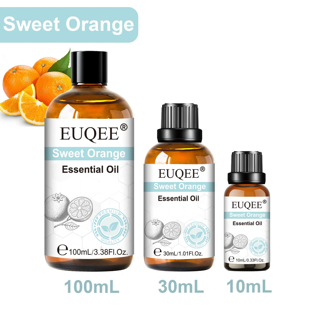 EUQEE 1PCS Essential Oil For Humidifier,Diffuser,Candle Making-10ml/30ml/100ml Lavender Vanilla Rose Aromatherapy Essential Oils