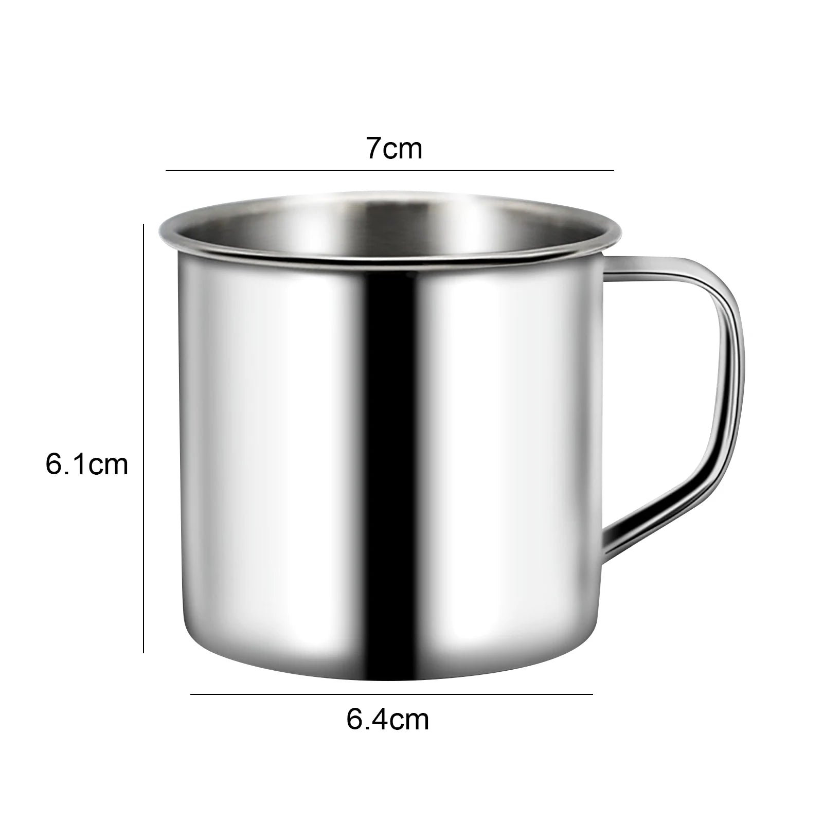 200ML Stainless Steel Mug Coffee Cup Outdoor Camping Mug Metal Coffee Tea Cups Home Travel Tumbler Beer Tea Juice Drinking Cup
