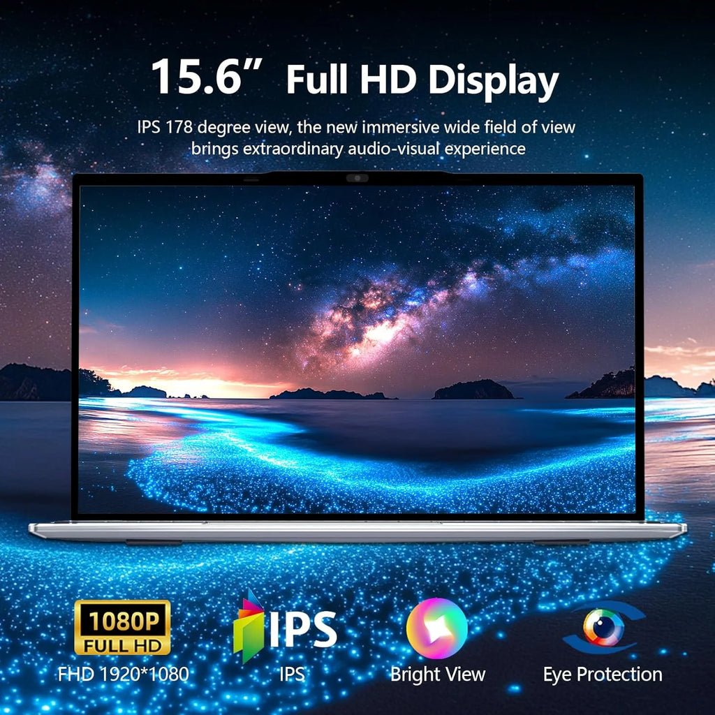 2026 Windows 11 Laptops 15.6 inch Laptop Fingerprint UnIock Intel Core i9-10980HK 16GB RAM 2TB SSD Backlight Gaming Notebook