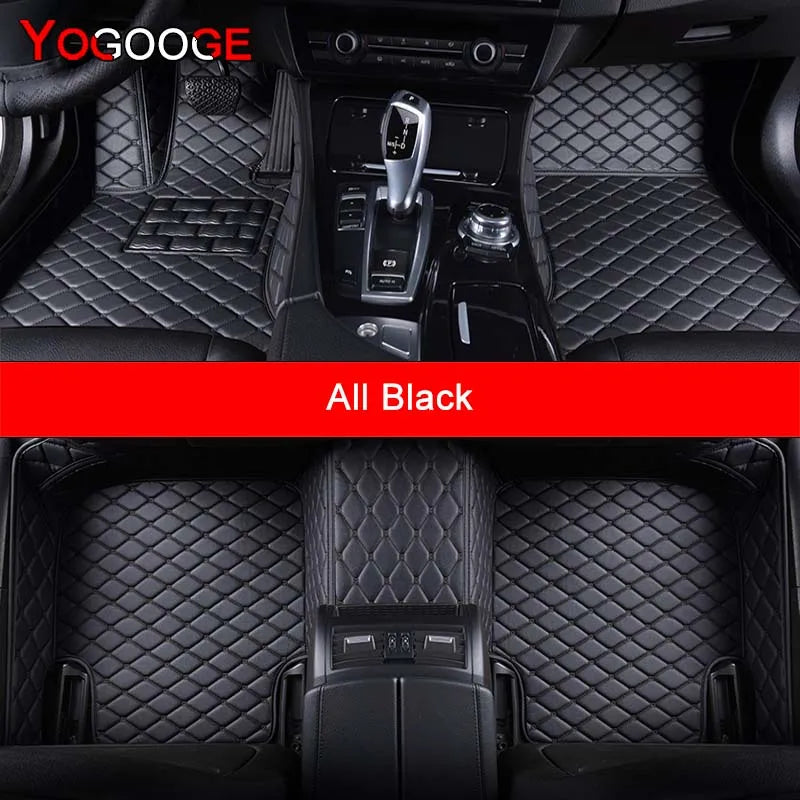 YOGOOGE Custom Car Floor Mats For Peugeot 308SW 308CC Auto Carpets Foot Coche Accessorie