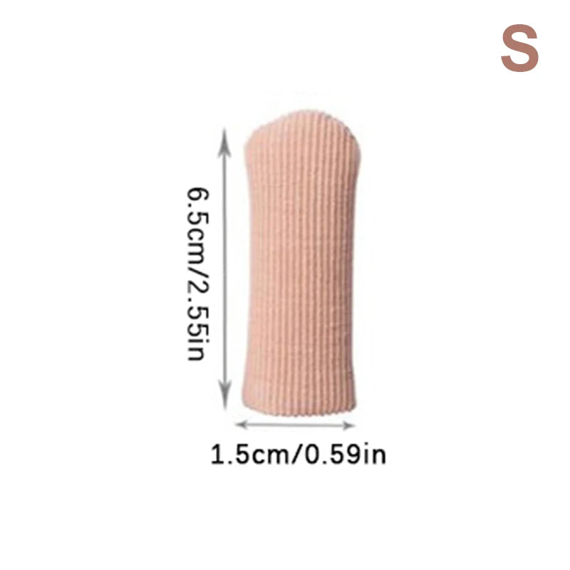 1Pc Toe Tube Corrector Bunions Corn Foot Pain Relief Orthotics Fabric Toe Tube Cover Protector Finger Toe Separator Hallux Valgu