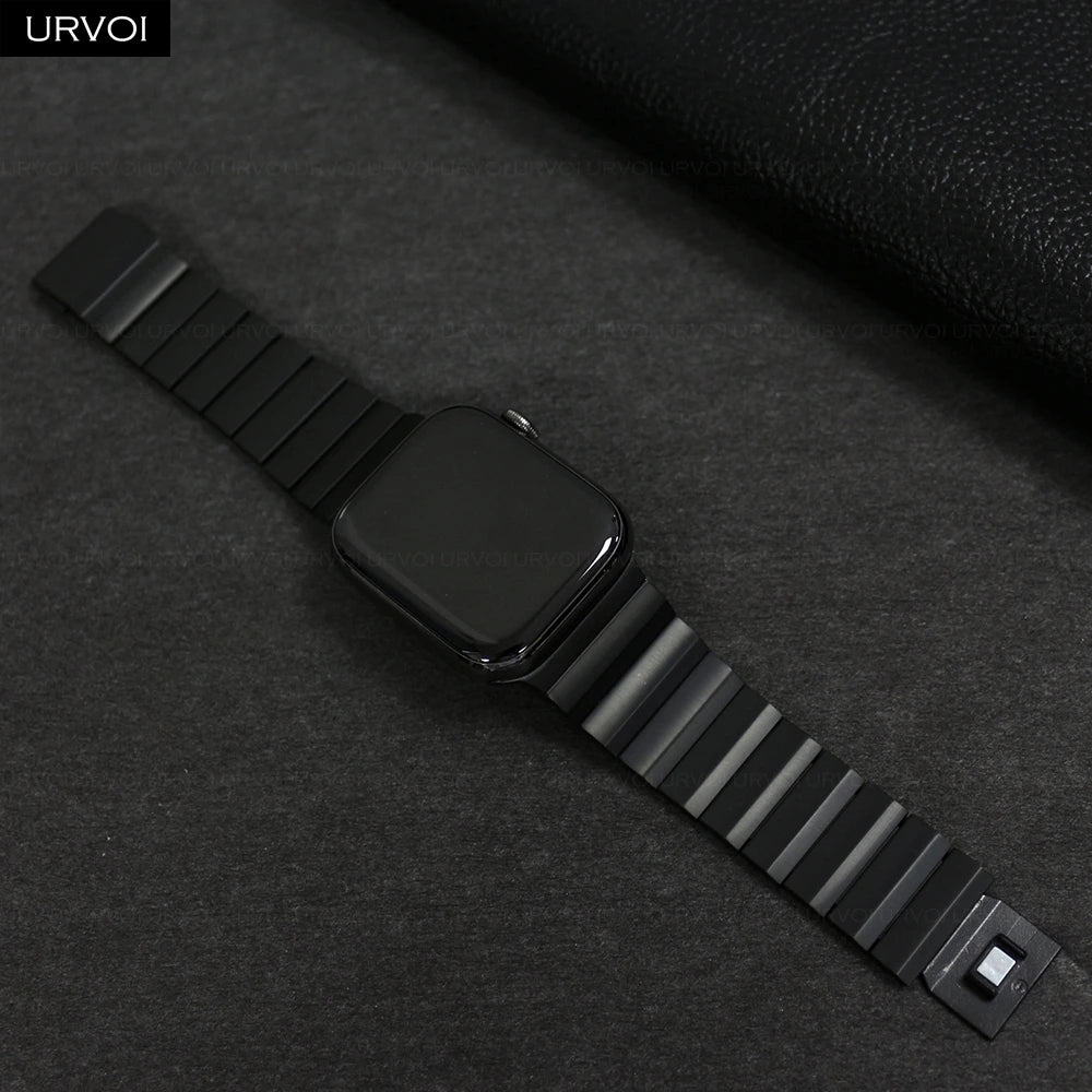 URVOI Titanium Band for Apple Watch Ultra 3 2 Series 11 10 9 8 7 6 SE strap for iWatch Magnet Closure wristband 46 49mm