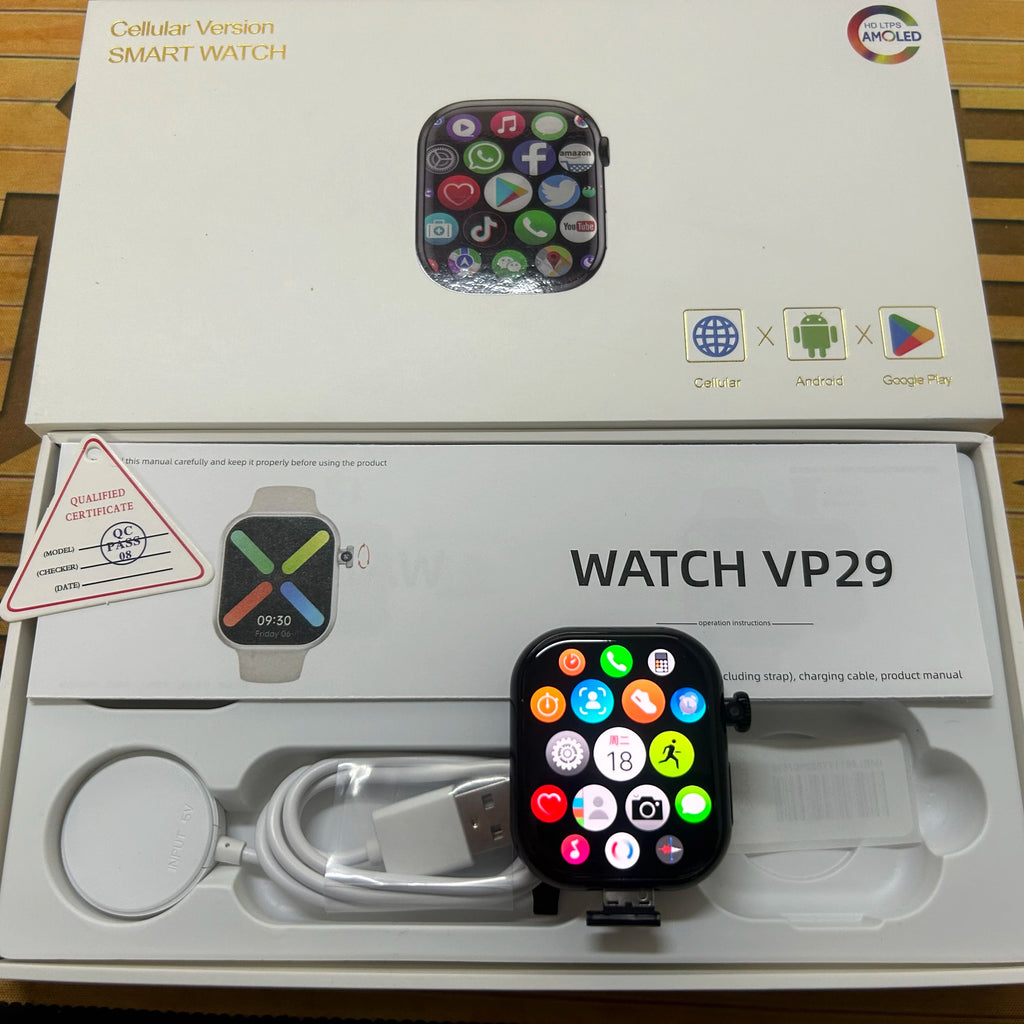 GoldenSpike VP29 Smartwatch 2.29inch Amoled Smart Watch With Rotary Camera GPS WIFI 256GB Storage ROM Global Cellular Version