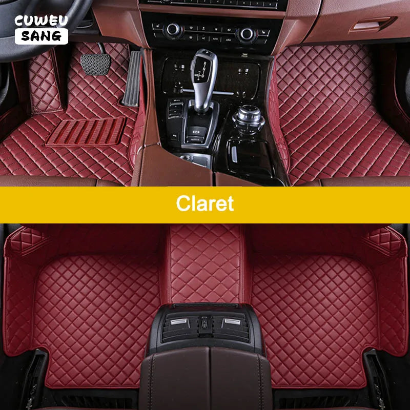 CUWEUSANG Custom Car Floor Mats For DS5 Auto Carpets Foot Coche Accessorie