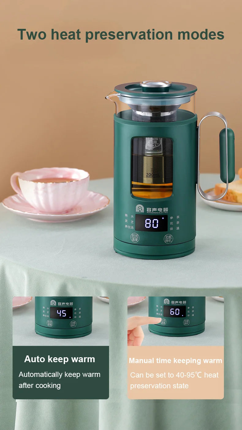 Health Pot Multifunction Electric Kettle With Temperature Control Water Boiler 600ml Mini Electric Kettle Smart Portable Tea Pot