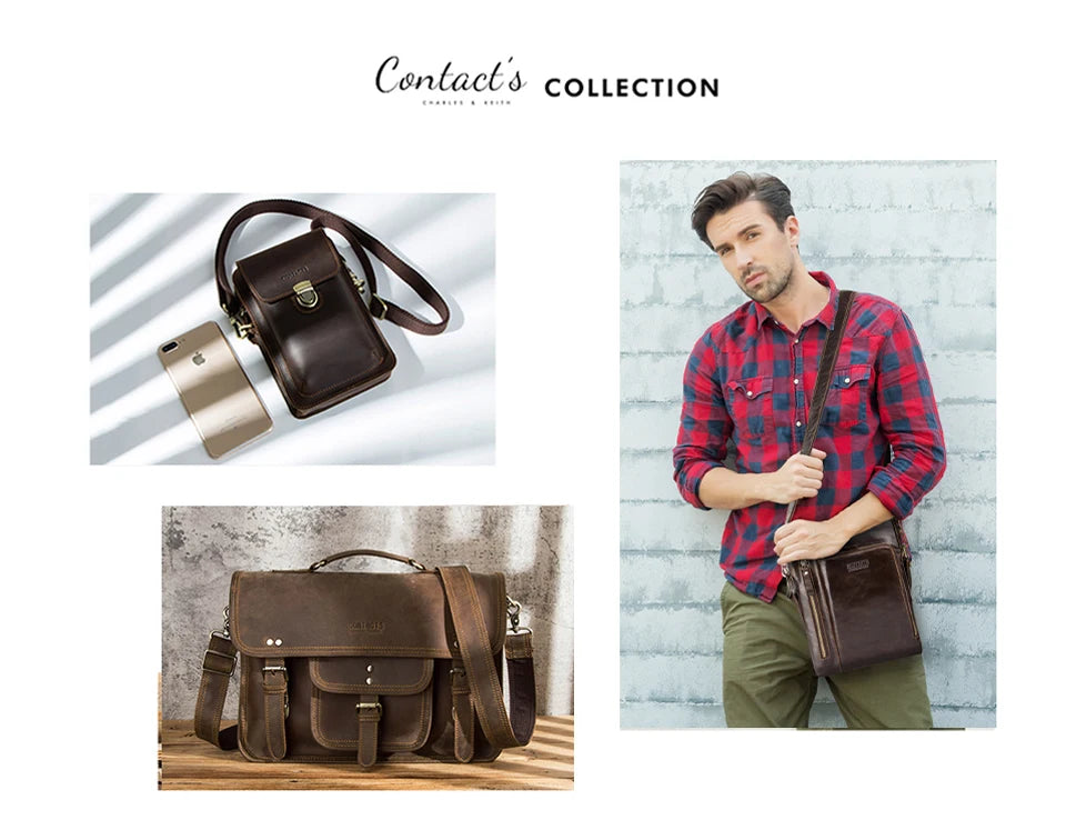 CONTACT'S Genuine Leather Passport Wallet Card Holder Coin Purse AirTag Slot Men Travel Wallet Women‘s Purse Passport Cover Bag