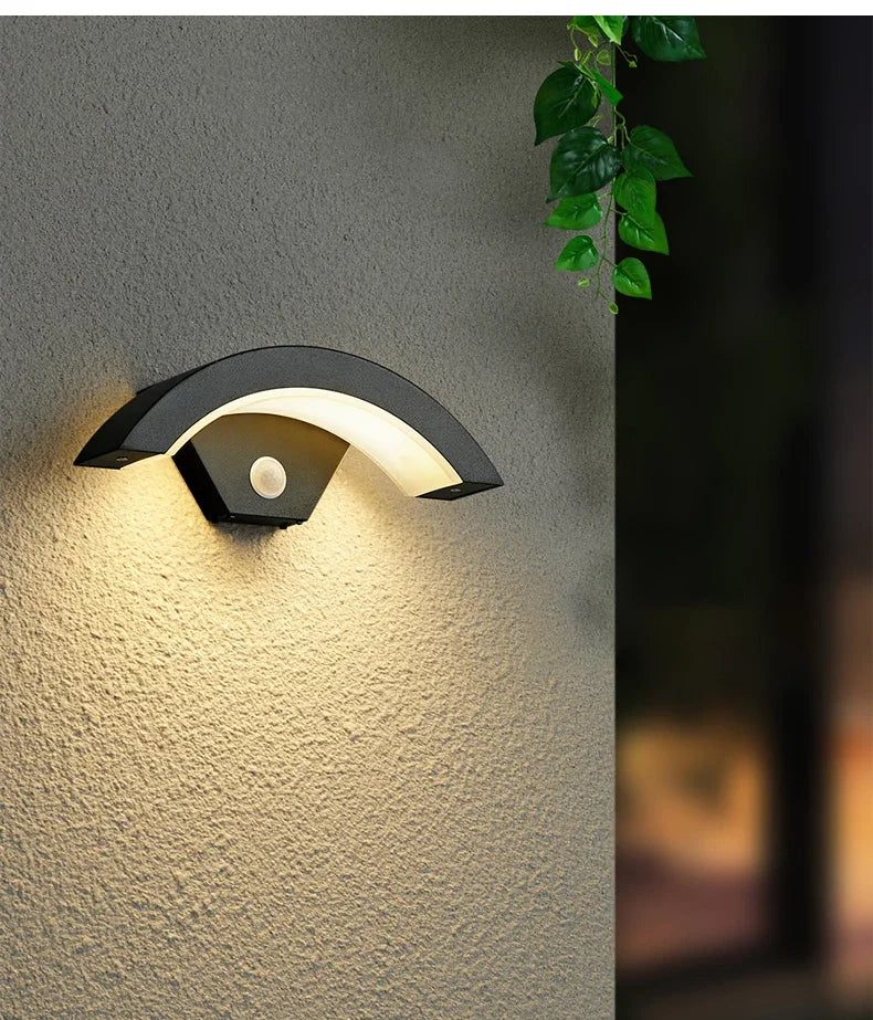Motion Sensor Outdoor Light LED Exterior Motion Porch Light Modern Outdoor Wall lamp IP65 Waterproof 3000K for House Garage