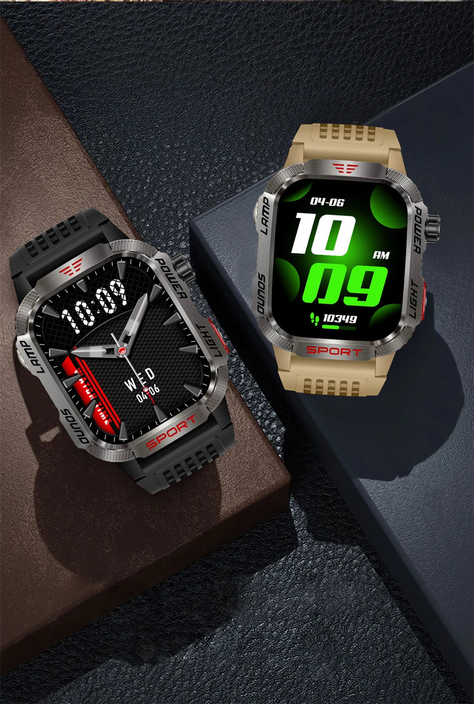 New Military GPS Smart Watch Men Flashlight Compass Waterproof 600mAh Battery Outdoor Sport Tracker Bluetooth Call Smartwatch