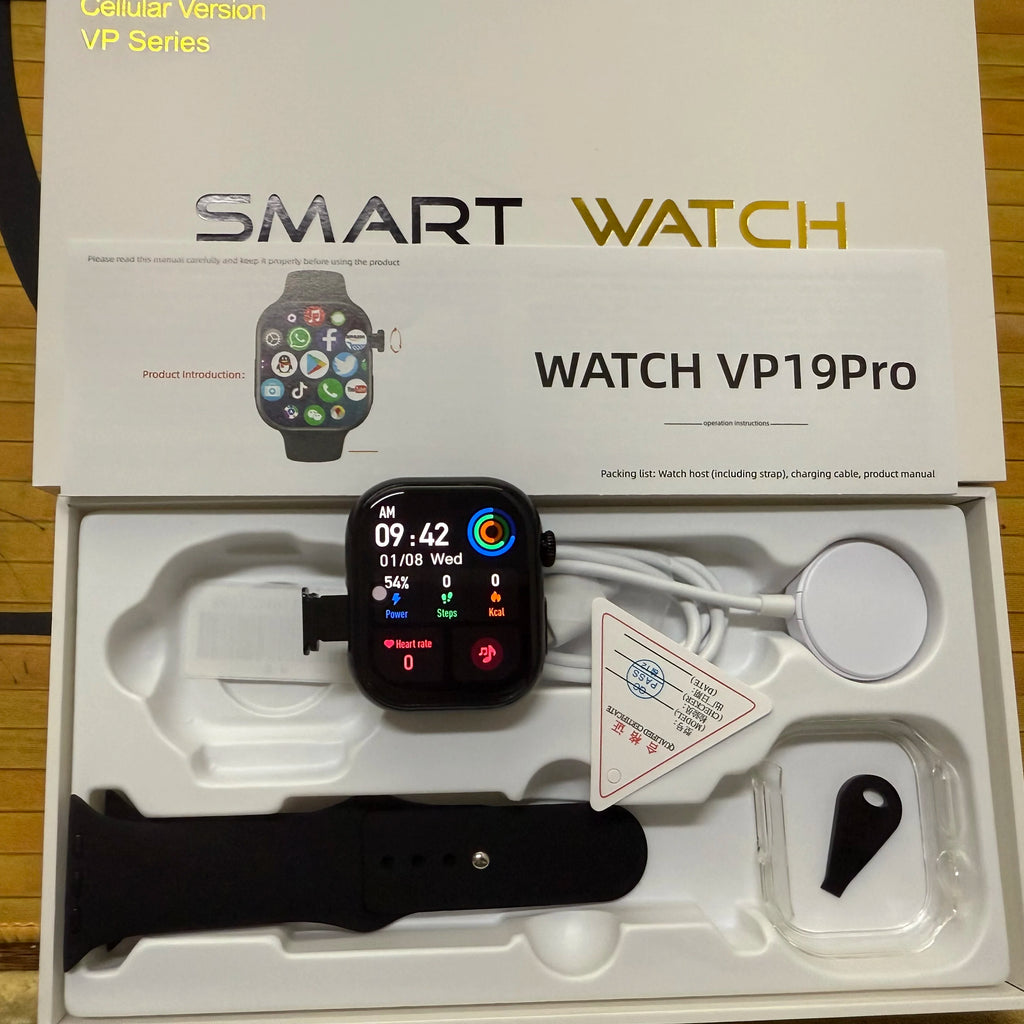 5G LTE VP19 Pro Android 10.0 S11 Smart Watch 2.29'' AMOLED Display Smartwatch With 80W Pull-out Camera Face/Fingerprint Unlock