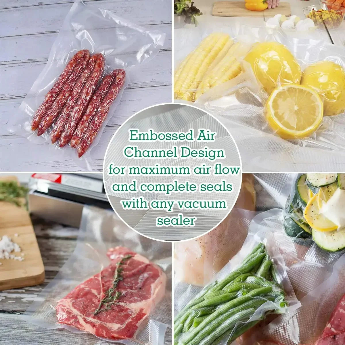 Vacuum Seal Bags For Food, Food Saver Bags Rolls, Household Vacuum Packing Bag, Vacuum Sealer, Vacuum Storage Bags