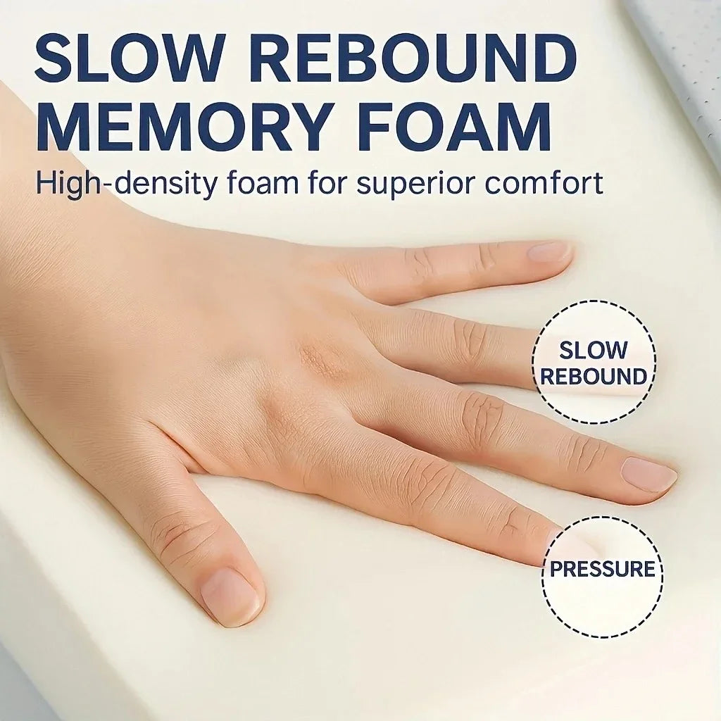 Memory Foam Seat Cushion Tailbone Sciatica Back Pain Relief Comfort Office Chair Car Seat Cushion Non-Slip Orthopedic MemoryFoam