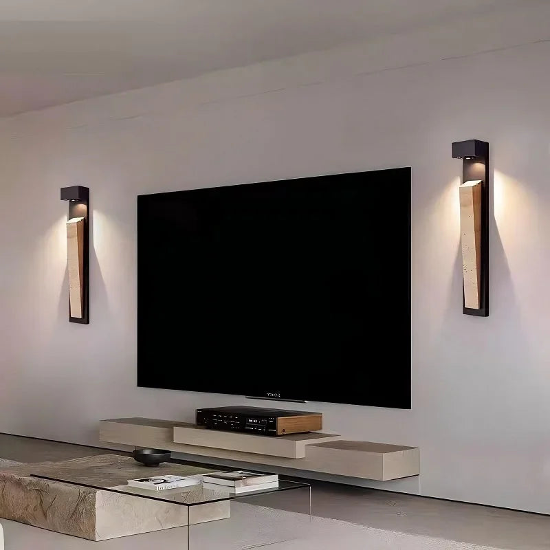 Modern Luxury Yellow Cave Stone Wall Lamp Outdoor Waterproof Wall Lamp Villa Living Room Bedroom Corridor Exterior Wall Lighting