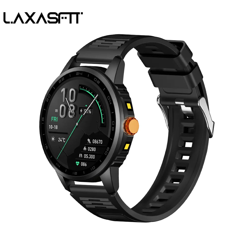 2026 Men's Smart Watch LED Outdoor Flashlight Bluetooth Call Multifunctional Sports Fitness Tracker Large Capacity Battery
