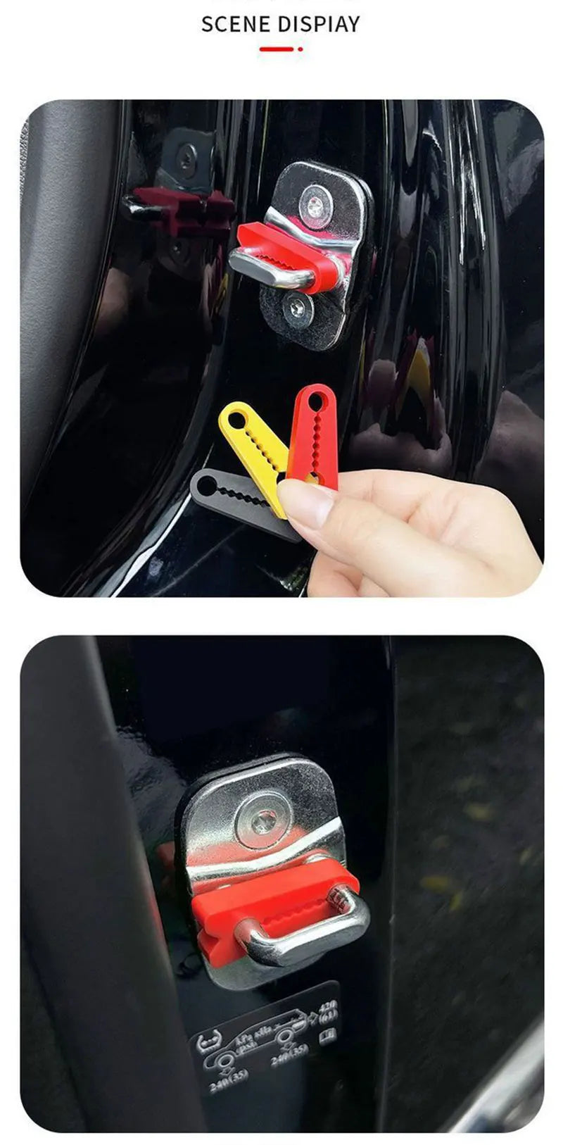 1/4pcs Car Door Shock Absorber Universal Car Door Buckle Soundproof Deadener Damper Cushion Anti-Vibration Buffer Pad 2026 New