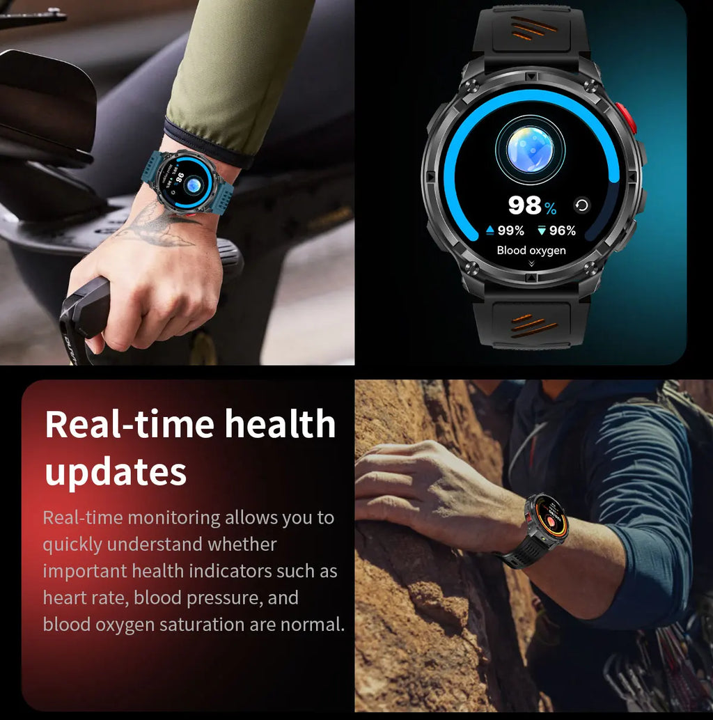 2026 New T-Rex 3 Pro Smart Watch 1100mAh Long Battery Dual-Band GPS 10ATM Waterproof Military Grade Sports Outdoor Smartwatches