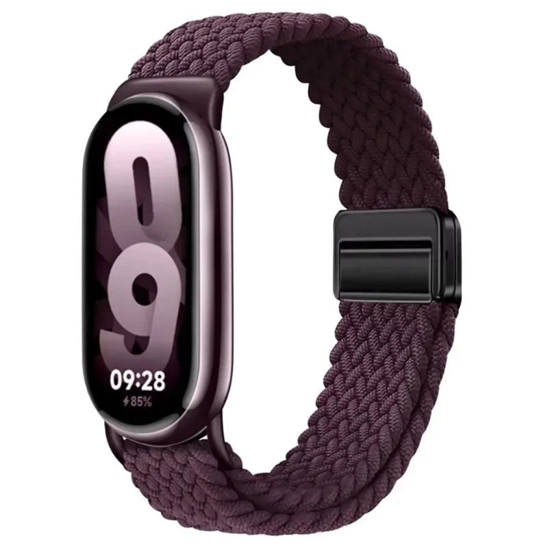 Adjustable Nylon Strap for Xiaomi Mi Band 10/9 Magnetic clasp bracelet Accessories for Xiaomi Mi Band 8/mi 9/10 Smart Watch Belt