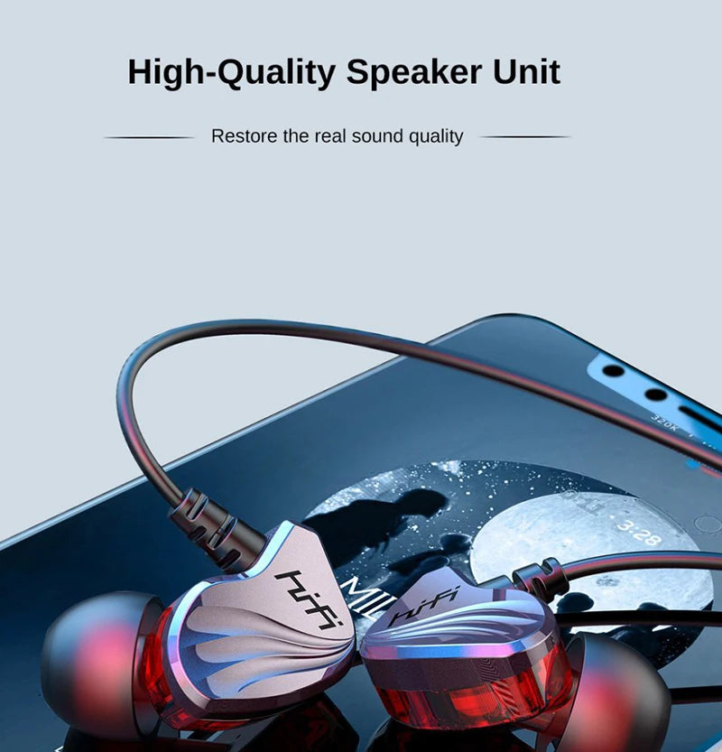 Wired Earphone 3.5mm AUX/Type C In-Ear HIFI 6D Surround Bass In-Ear Game Music Headsets With MIC For Samsung Huawei Xiaomi PC