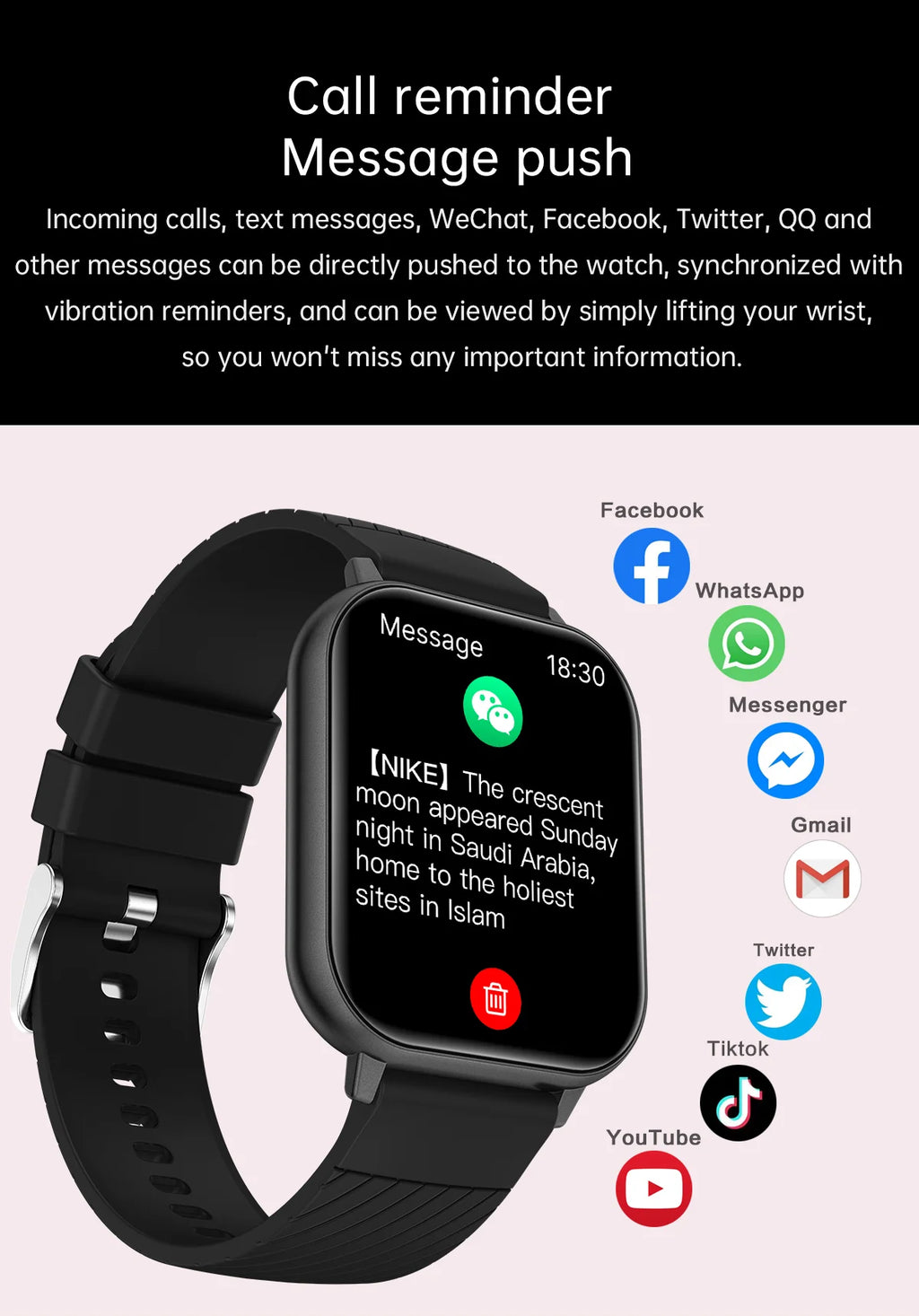LIGE 2025 Smart Watch Men Full Touch IP67 Waterproof Alarm Clock Heart Rate Health Monitor Lady Gift Sports Fitness Smartwatches