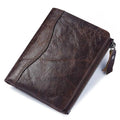 HUMERPAUL Short Wallet for Men Genuine Leather RFID Wallets with Card Holder Bifold Zip Coin Pocket Billetera Hombre Small