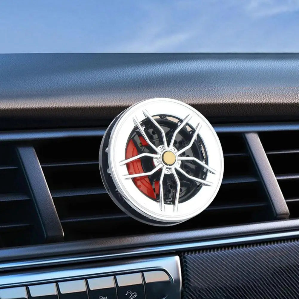 Car Air Freshener Rotatable Clip Auto Wheel Hub & Air Vent Fragrance Tire Fragrance Clips Decorative Car Accessories