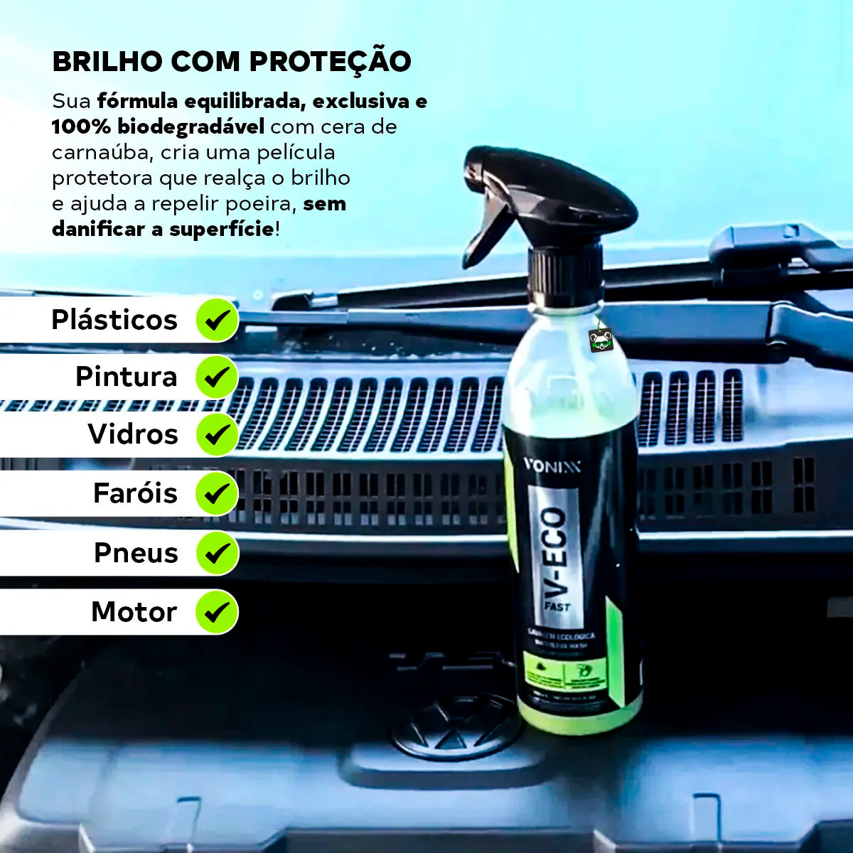 Dry Wash Motorcycle Wax V-Eco Fast Car 500ml Vonixx