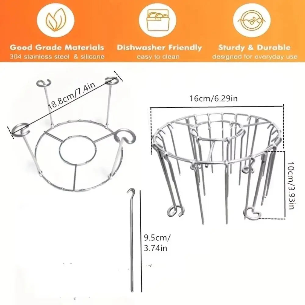 Stainless Steel Vertical Grill Rack Detachable String Grill Vertical Barbecue Skewer Bracket 12/24/49 Skewer Holder