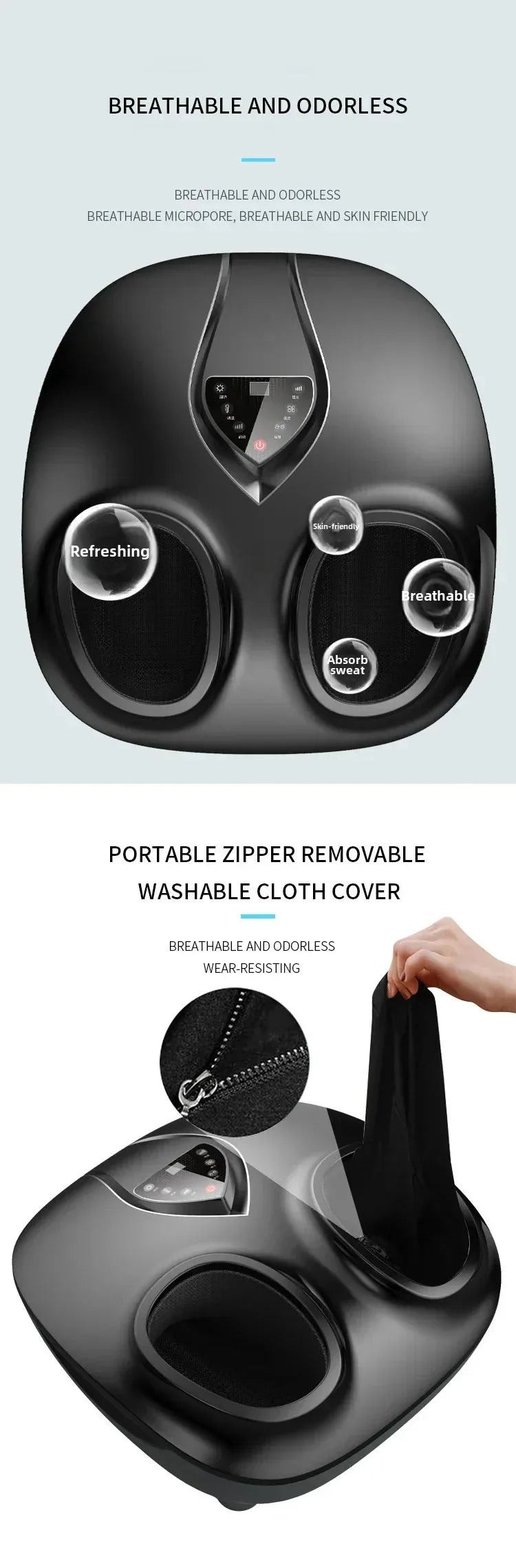 7 Modes Electric Foot Massager Shiatsu Air Pressure Infrared Heating Therapy Hot Compression Foot Muscle Relaxation Muscle Relax