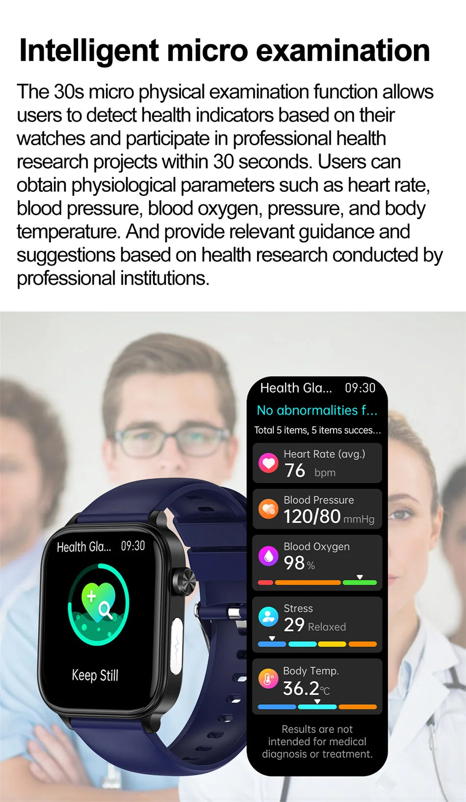 2026 New ECG+PPG Health Smartwatch Men Blood Fat Uric Acid Heart Rate Blood Pressure Bluetooth Call Waterproof Smart Watch Women