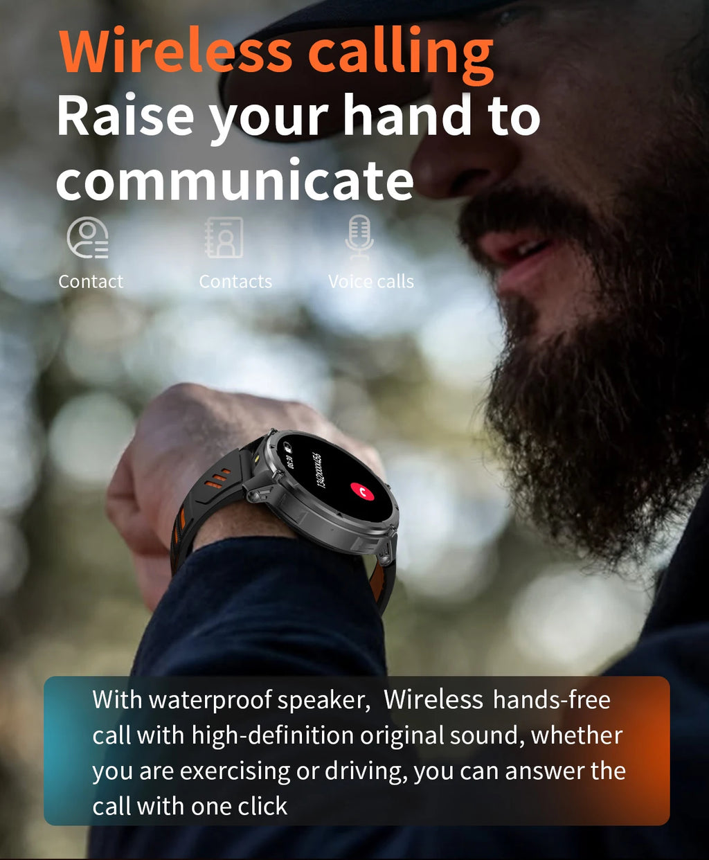 LIGE New Outdoor Sport Tracker Smart Watch Men 1100mAh Large Battery Long Standby Time Bluetooth Call IP68 Waterproof Smartwatch