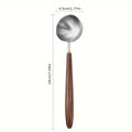 30ml Walnut Wood Coffee Scoop Stainless Steel Long Handle Measuring Spoon for Coffee Tablespoon Kitchen Tool Cafe  Accessories