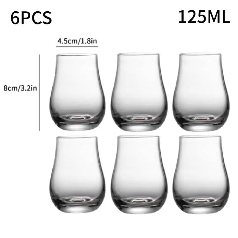1/2/4/6Pcs Whiskey Glass Cups Scotch Liquor Barware Beer Spirits Wine Glass XO Whiskey Crystal Glass Cup Scotch Liquor Wine Cup