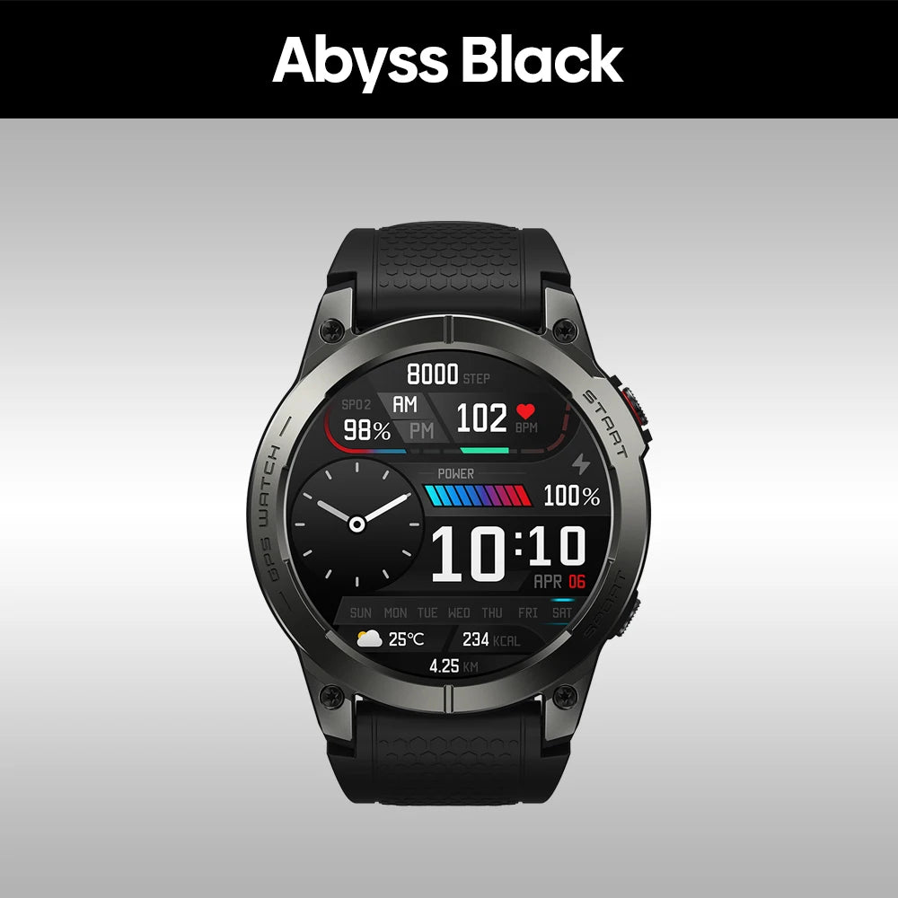 [Flagship 2023] Zeblaze Stratos 3 Premium GPS Smart Watch Ultra HD AMOLED Display Built-in GPS Hi-Fi Bluetooth Phone Calls