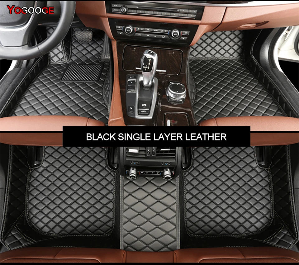 YOGOOGE Custom Car Floor Mats For Chery Tiggo 3 5 8 9 Auto Carpets Foot Coche Accessorie