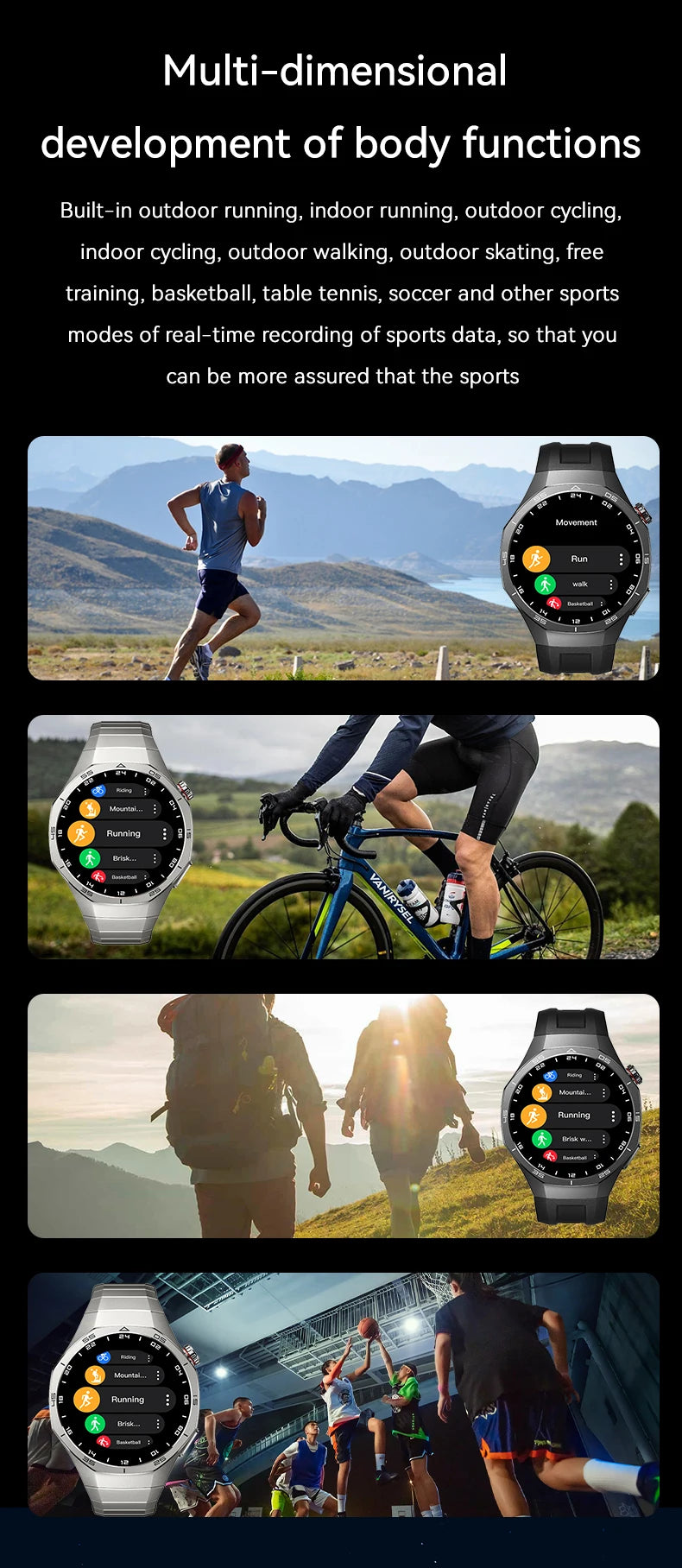 LAXASFIT 2025 New Smart Watch Men's 1.52 HD Screen Bluetooth Talk Heart Rate Monitor Men Women NFC Outdoor Sports Smart Watch
