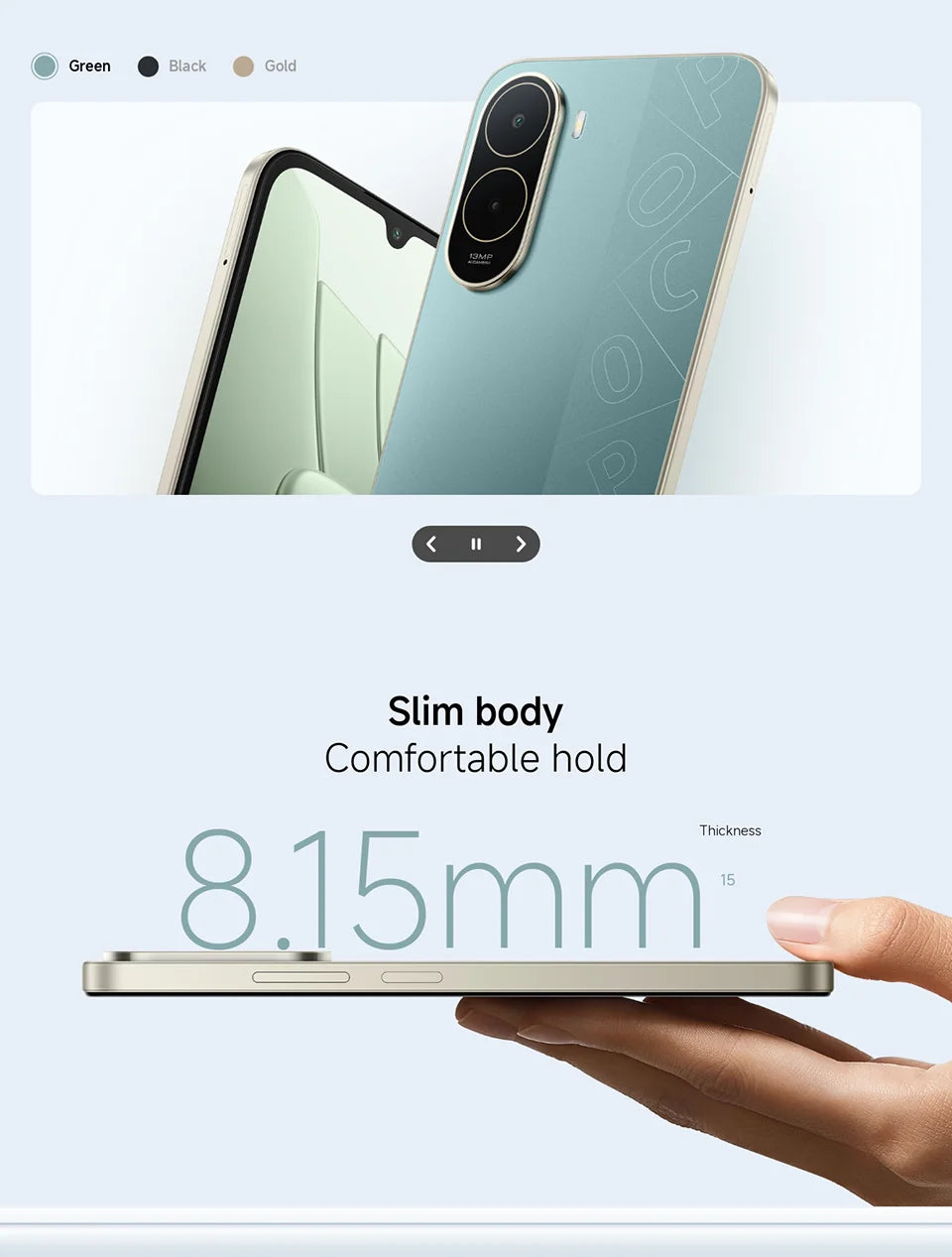 Smartphone POCO C81 Pro Global Version 6.9 inch 120Hz Display 6000mAh Battery UNISOC T7250 Octa core HyperOS 3 2026 Mobile Phone
