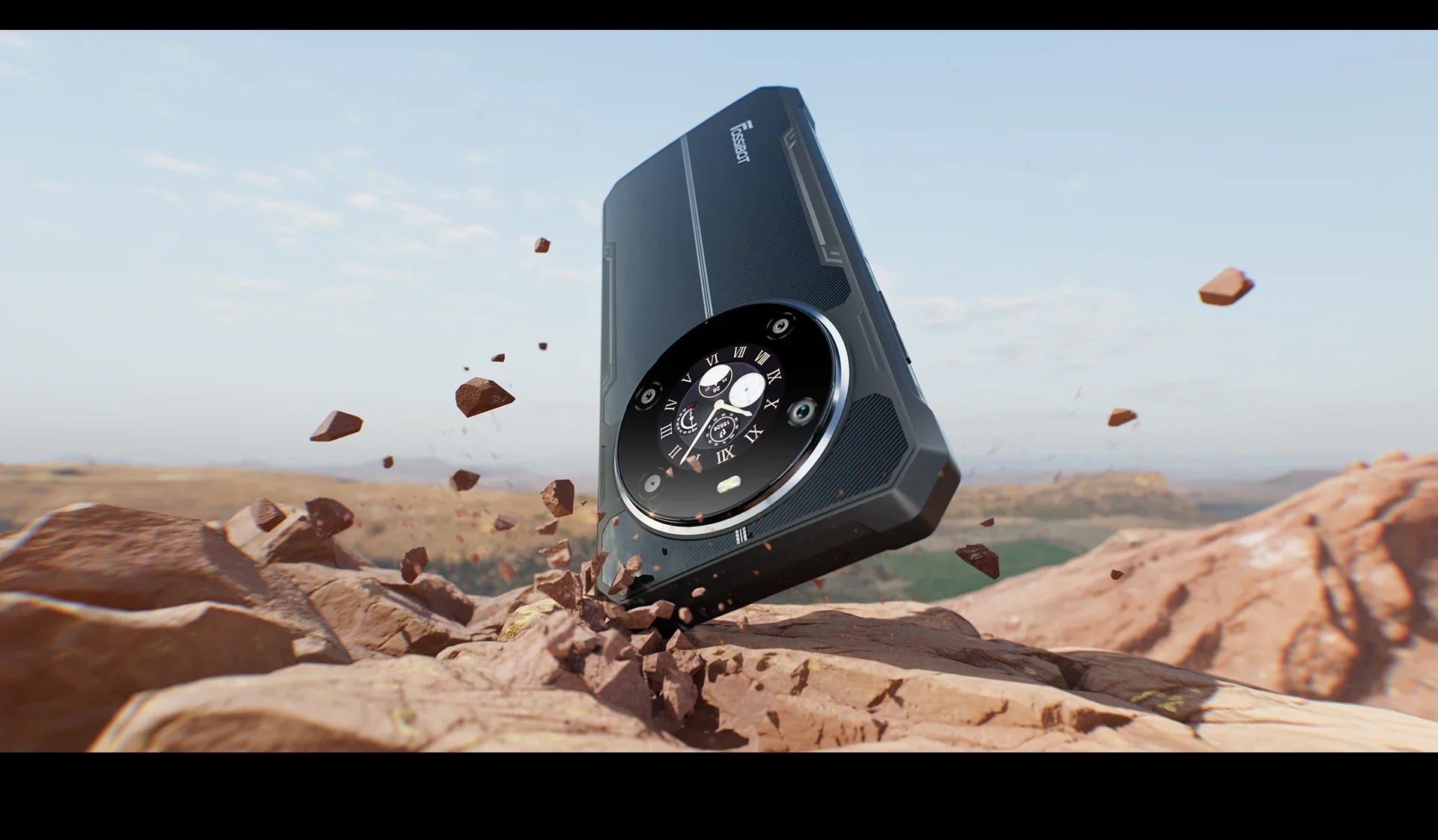 Fossibot F109 Smartphone 8GB 256GB 5G Rugged Phone 10600mAh 6.745" Display 50MP Camra Dual Screen Face Unlock Android 14 NFC