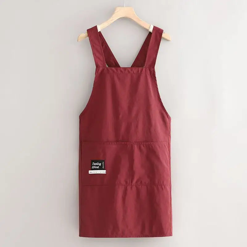 Multi-Purpose Unisex Breathable Waterproof Kitchen Apron Adjustable Strap Oil Resistant Bib for Cooking Cleaning Restaurant Work