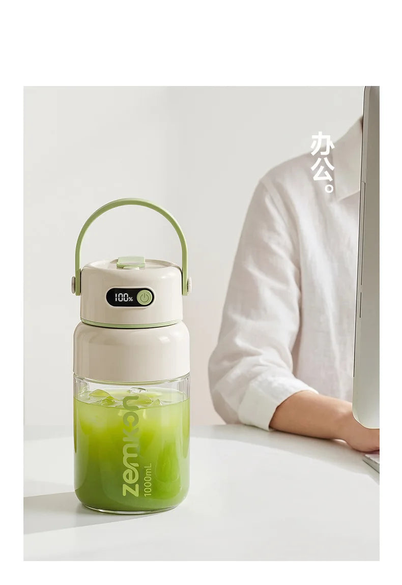1000ML Portable Blender USB Electric Juicer Fruit Mixers Fruit Home Smoothies Mixer Multifunctional Juice Maker Machine Blender
