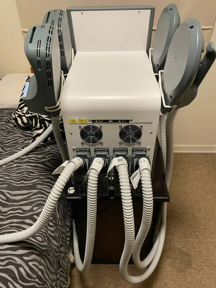EMS MYOslim Body Sculpt Machine RF Sculpting Electromagnetic Stimulate Body Slimming Machines Muscle Build 6500W 4 5 Handles