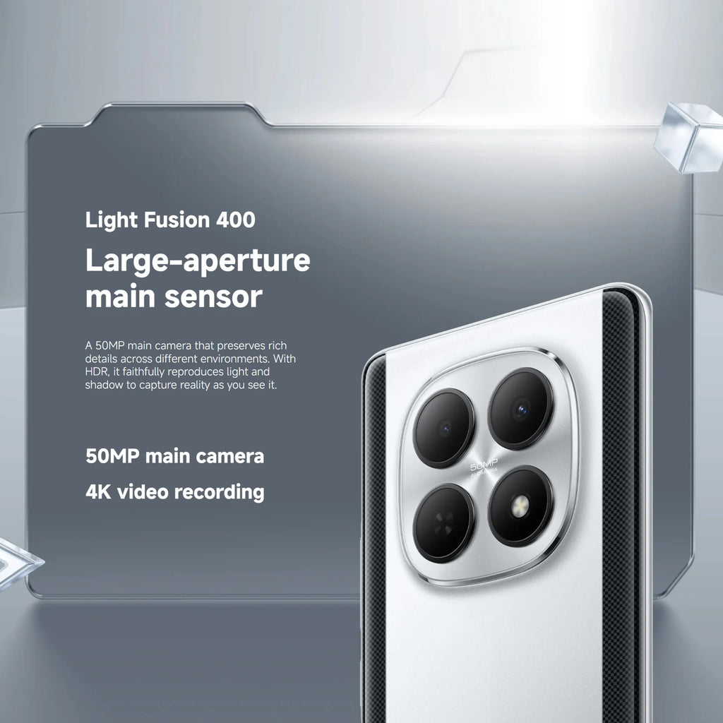 POCO M8 5G 8+256GB Global Version Snapdragon® 6 Gen 3 6.77" 120Hz Flow AMOLED display 7.35mm sleek 3D-curved design 5520mAh 45W