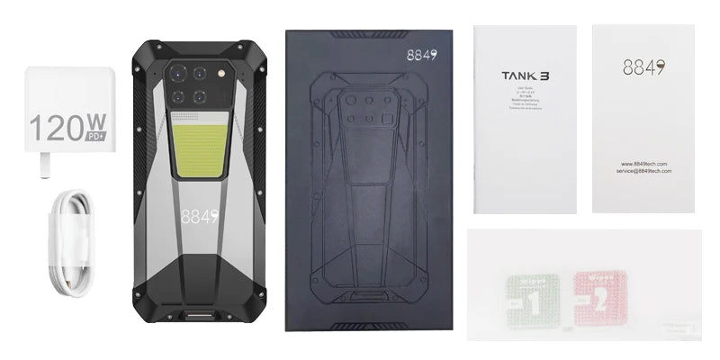 8849 Tank 3 Rugged 32GB 512GB 23800mAh Android14 120W Charger Dimensity 8200 5G 200MP 120Hz Outdoor Light  GPS Dual SIM