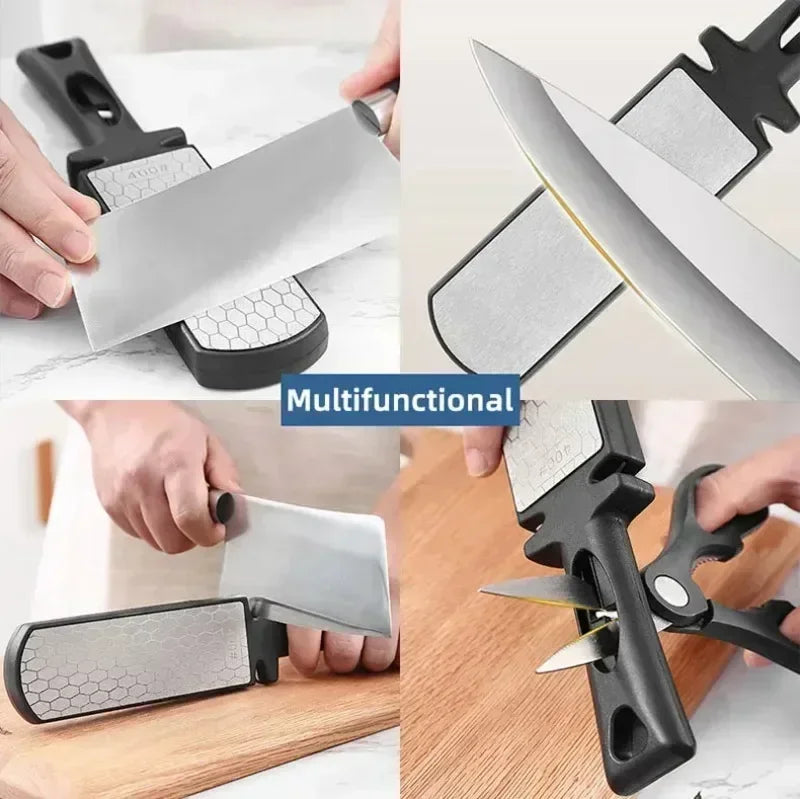 Multifunctional Sharpener Kitchen Knife Clipper Multifunctional Sharpener Double Sided Ceramic Diamond Sharpener Tungsten Steels