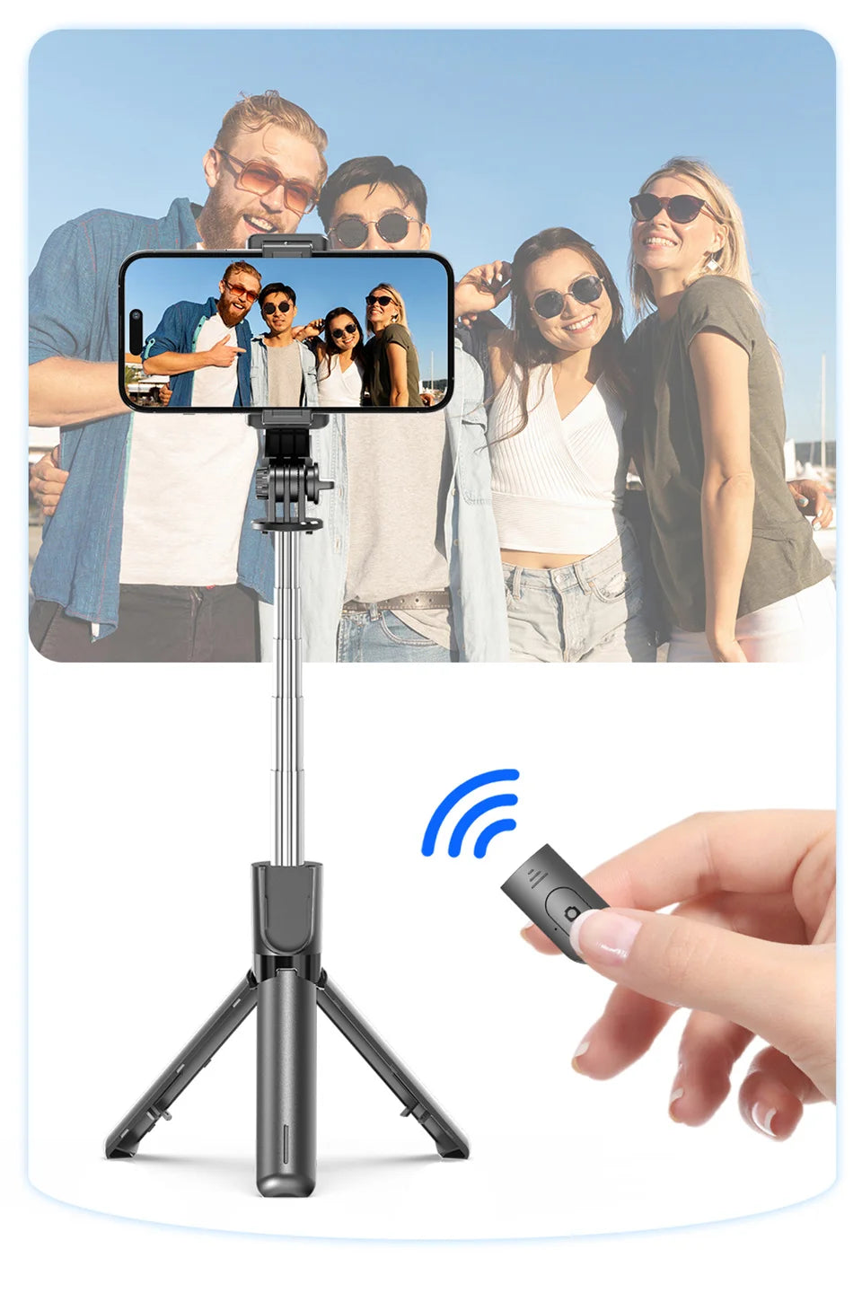 Portable Mini Selfie Stick Tripod With Fill Light Stand Phone Holder Extendable Wireless Bluetooth Remote For Live Broadcast