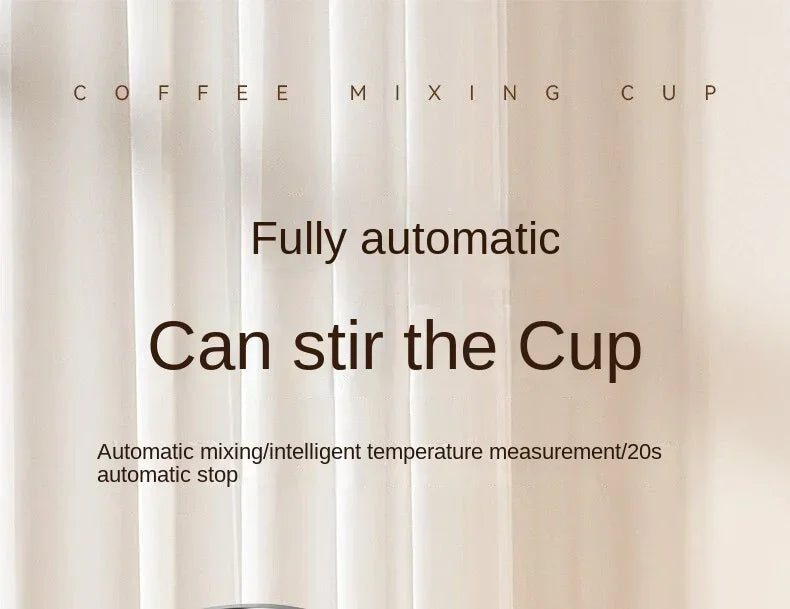 380ML Electric Coffee Self Mixing Mug IP67 Waterproof Coffee Stirring Mug USB Charging Digital Display Automatic Magnetic Cup