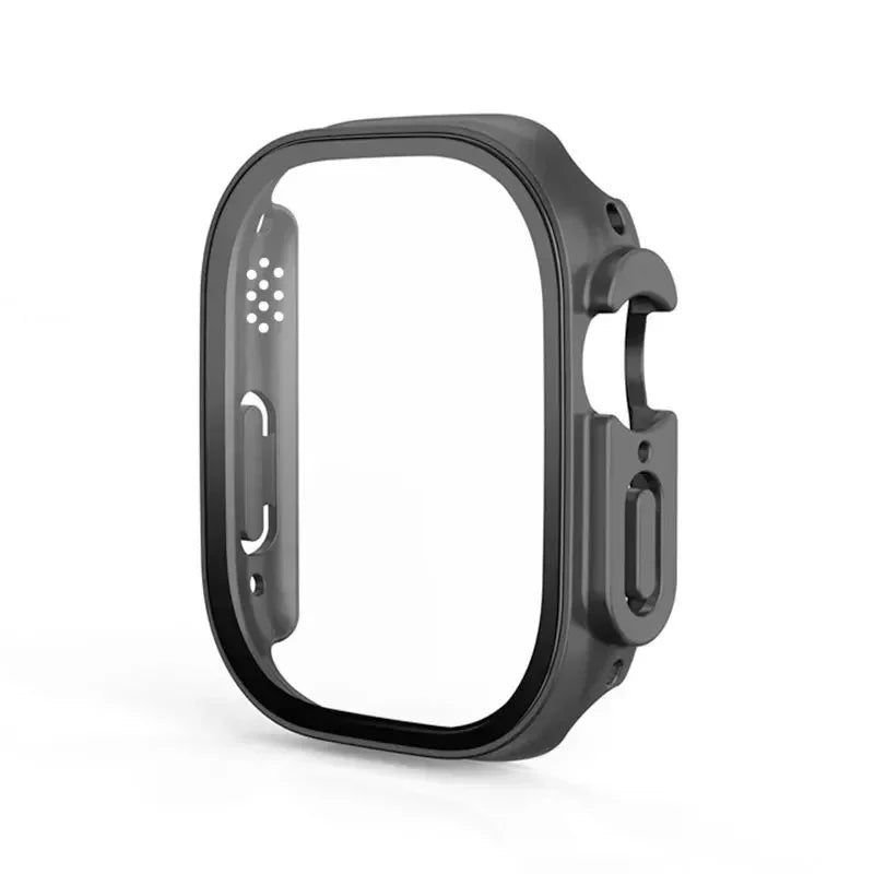 HD Tempered Glass+Case For Apple Watch Ultra 3 49mm PC Bumper+Screen Protector Cover iWatch Ultra 2/1 49mm drop resistance Shell