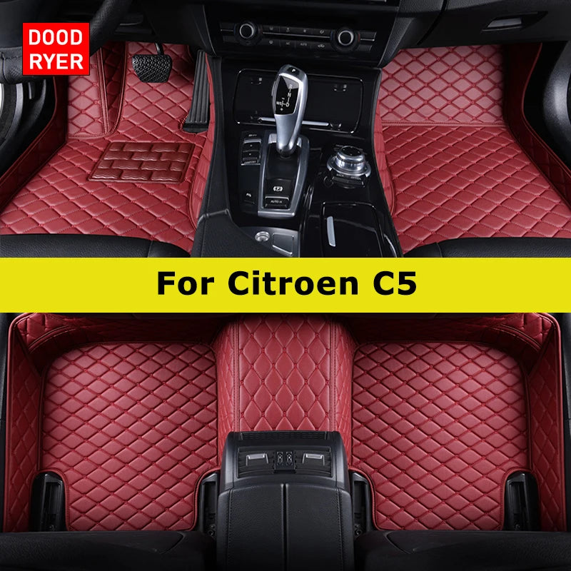 DOODRYER Custom Car Floor Mats For Citroen C5 2th 3th Auto Carpets Foot Coche Accessorie