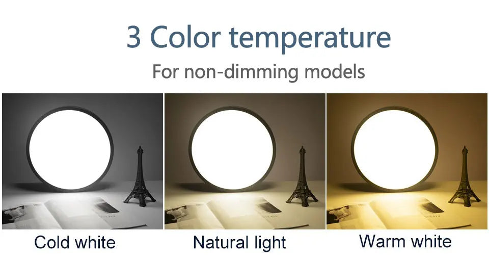0.9 Inch Ultra-thin Smart LED Ceiling Light Pendant 24W 28W 38W 48W AC85V-265V Indoor Home Decorative Fixtures Remote Control