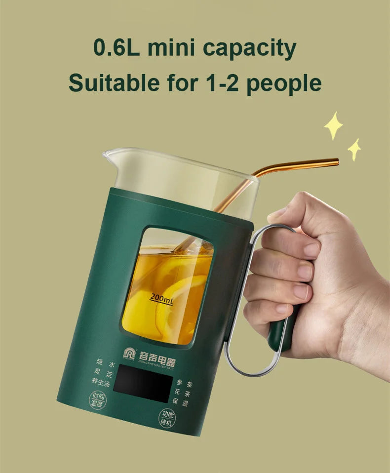 Health Pot Multifunction Electric Kettle With Temperature Control Water Boiler 600ml Mini Electric Kettle Smart Portable Tea Pot